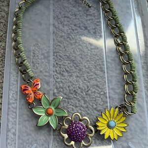 Lia Sophia Multicolor Floral Necklace